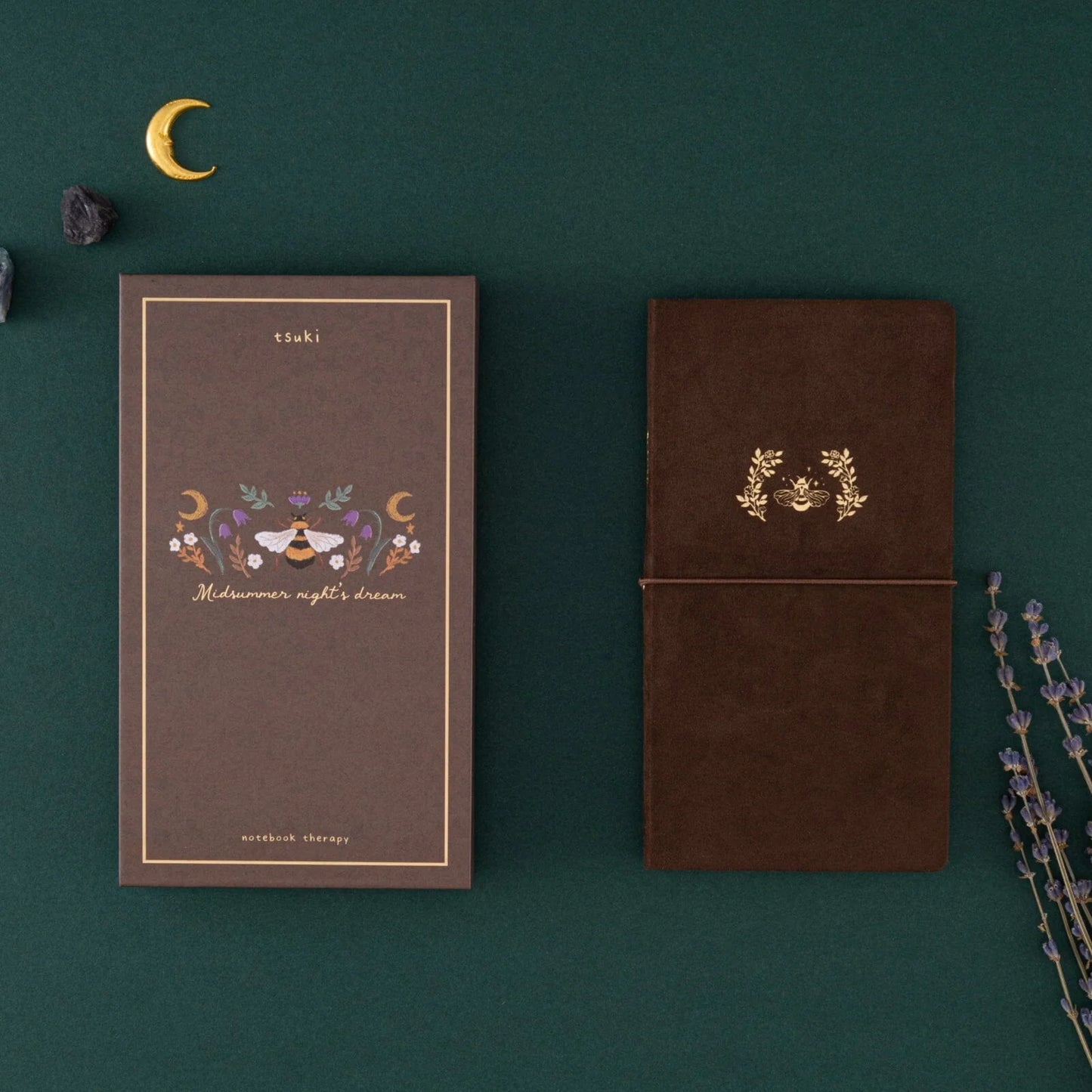 Tsuki ‘Honey Bee’ Luxury Travel Notebook ☾