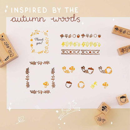 Tsuki ‘Maple Dreams’ Bullet Journal Stamp Set ☾