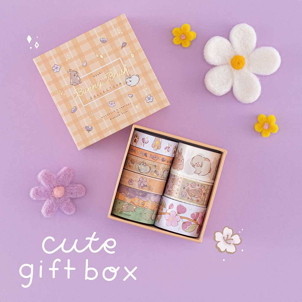 Tsuki ‘Bunny Blush’ Washi Tape Set ☾ x @blossom_bujo