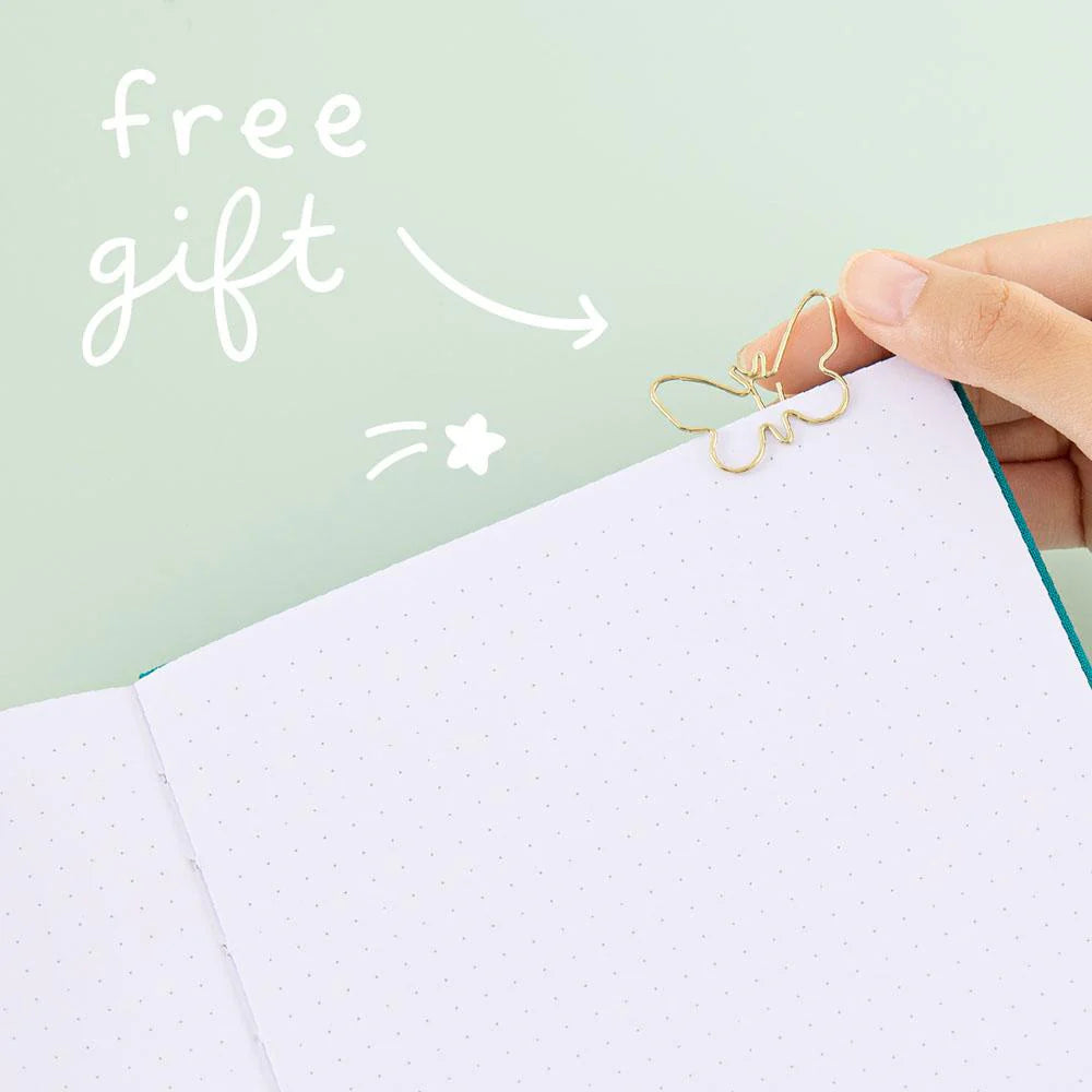 Tsuki Teal Sky ‘Flutter + Dream’ Limited Edition Bullet Journal by Notebook Therapy x Pelinkan ☾