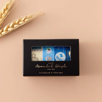 Tsuki ‘Moonlit Wish’ Washi Tapes Set ☾