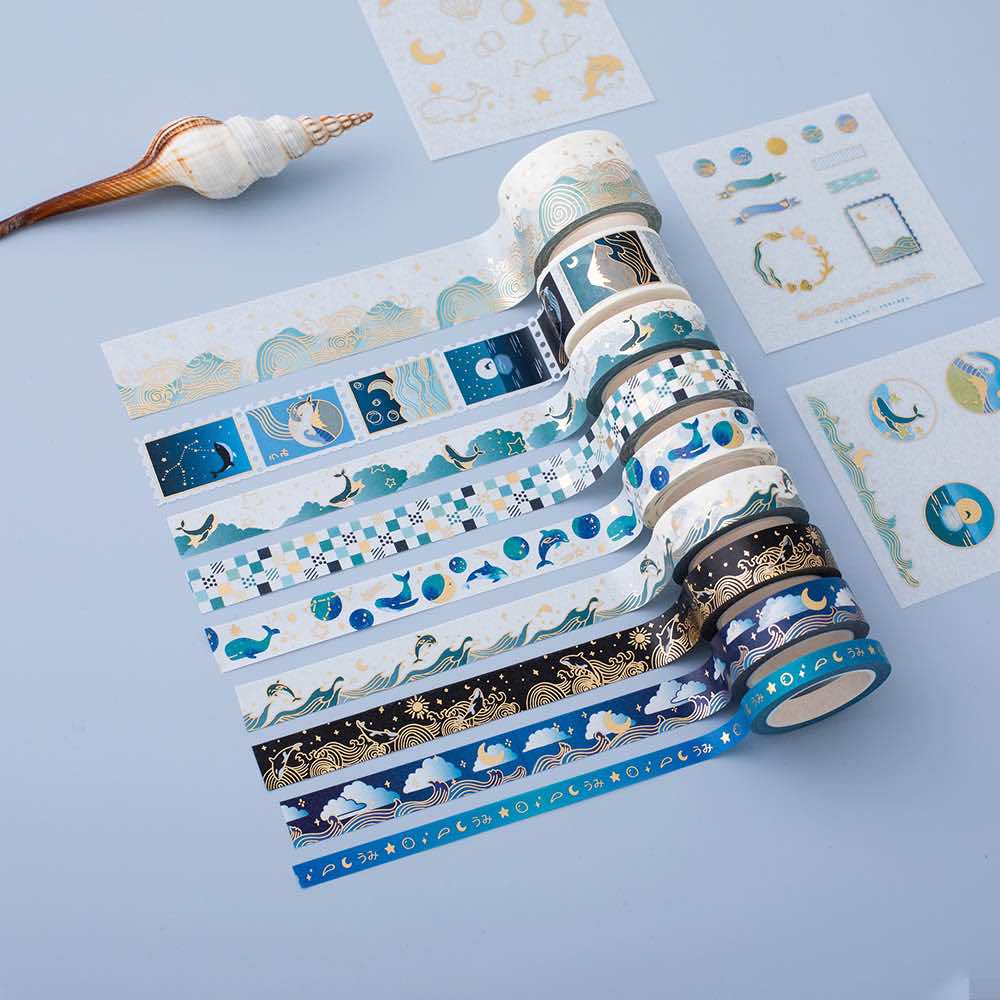 Tsuki 'Ocean Edition' Washi Tape Set ☾