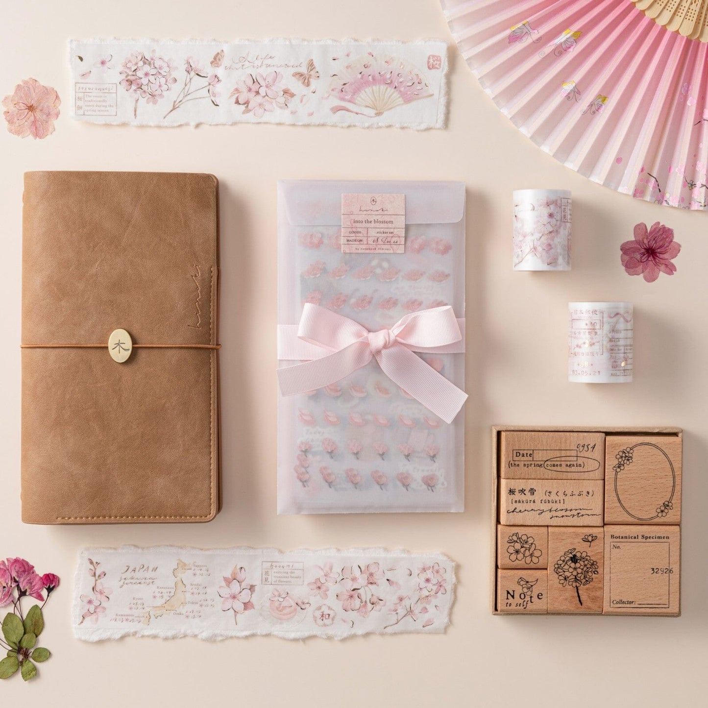 Hinoki - ‘Into the Blossom’ Decorative PET Tape Set