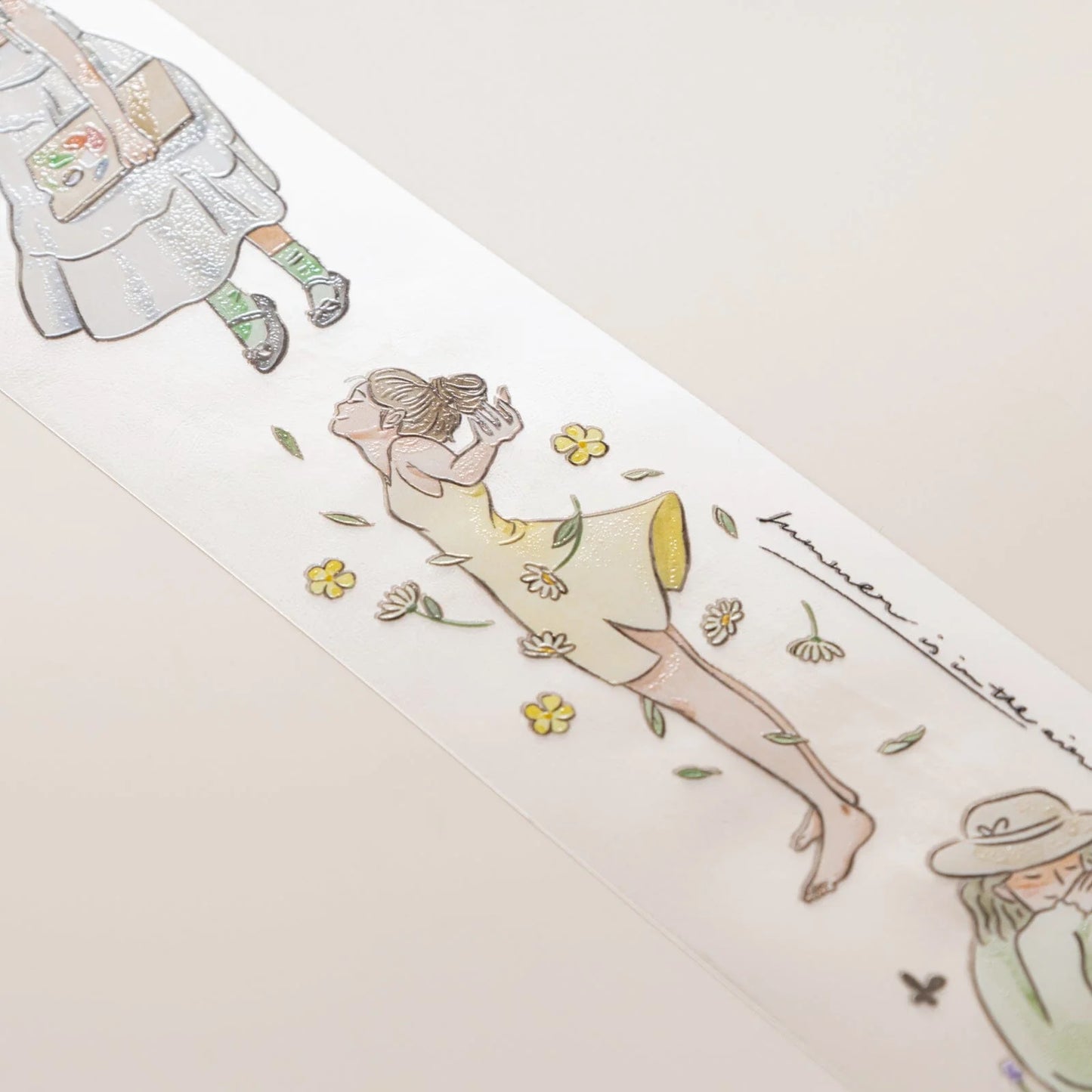 Hinoki - ‘Into the Meadow’ PET Decorative Tape - Summer Girls