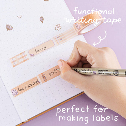 Tsuki ‘Bunny Blush’ Washi Tape Set ☾ x @blossom_bujo