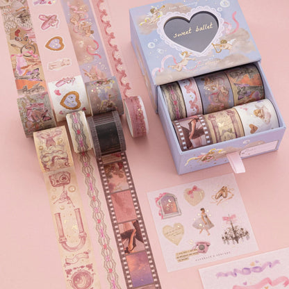 Tsuki ‘Sweet Ballet’ Washi Tape Set ☾