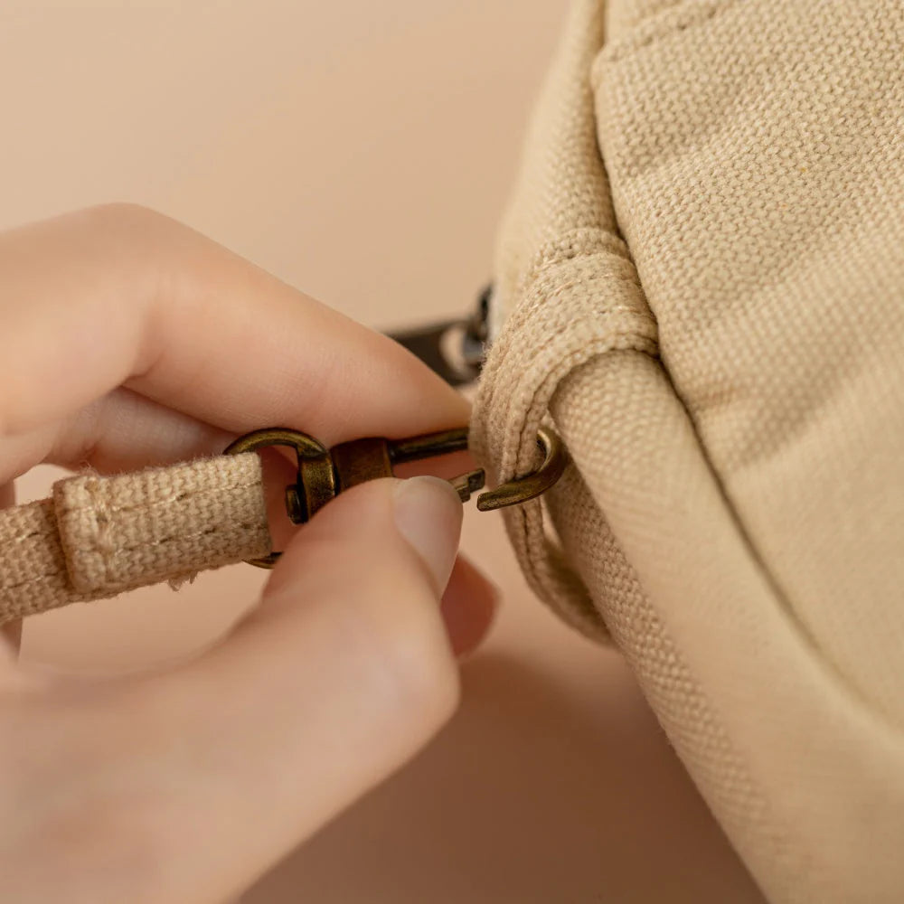 Hinoki - Cream Canvas Travel Pouch