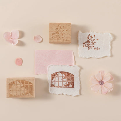 Hinoki - ‘Into the Sky’ Engraved Wooden Stamp Set