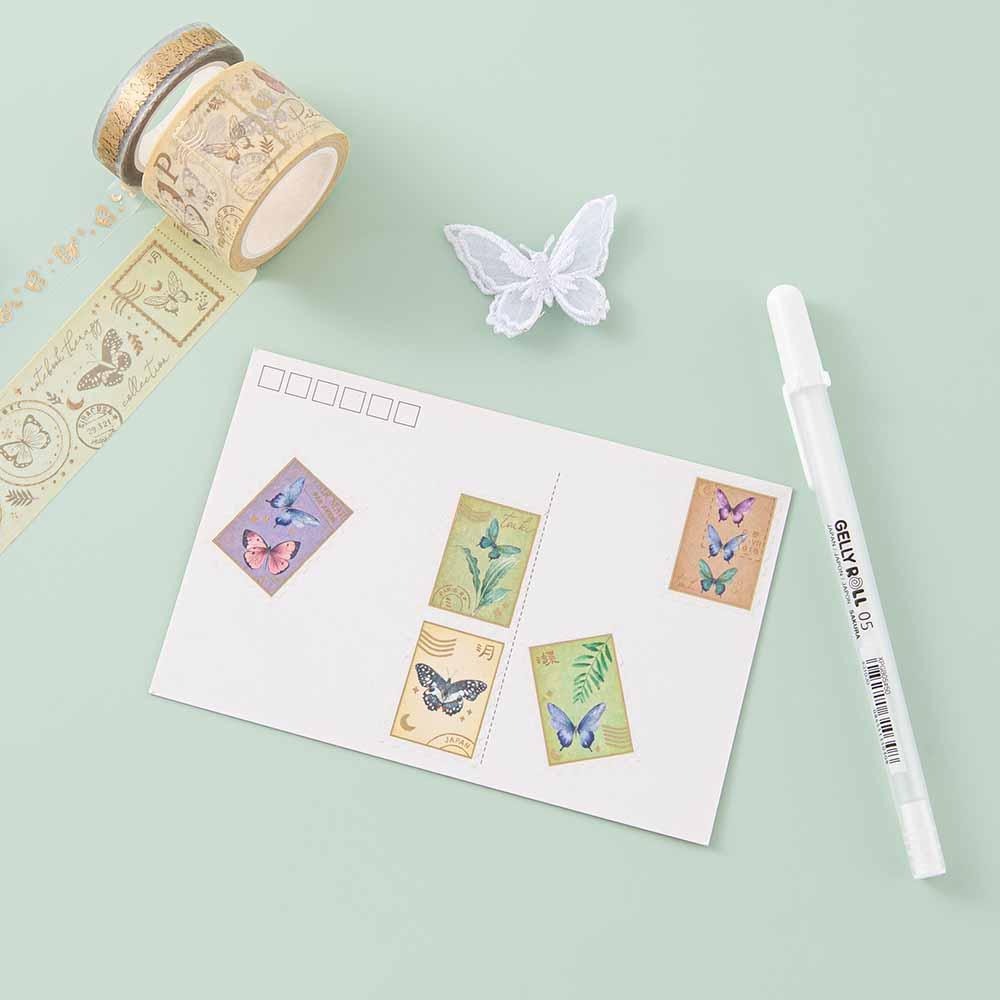 Tsuki ‘Flutter + Dream’ Washi Tape Set by Notebook Therapy x Pelinkan ☾