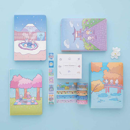 Tsuki ‘Four Seasons' Washi Tape Set ☾ @milkkoyo x NotebookTherapy