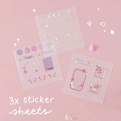 Tsuki ‘Sakura Journey’ Washi Tape Set ☾