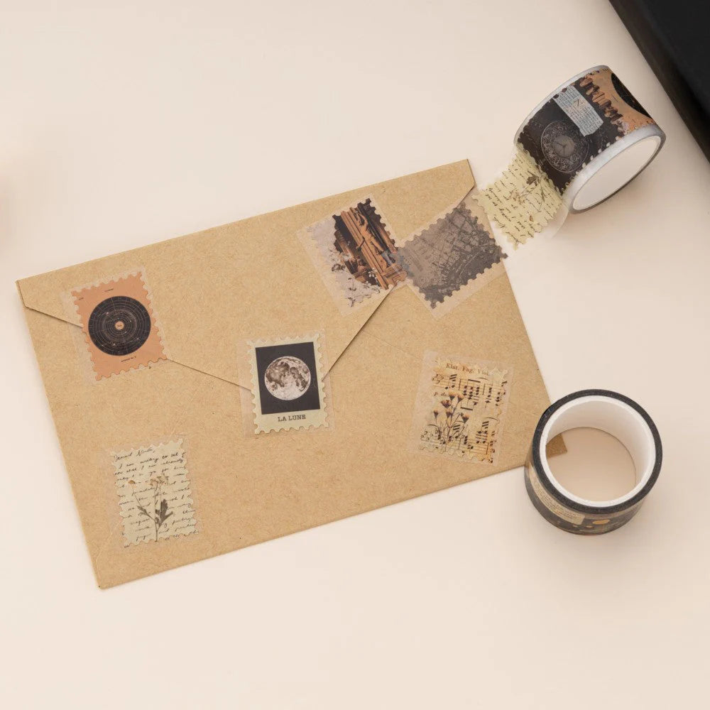 Tsuki ‘Dark Academia’ Washi Tape Set ☾