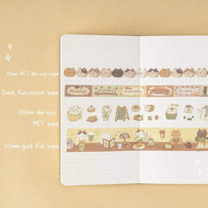 Tsuki ‘Neko Cafe’ Travel Notebook Gift Set ☾