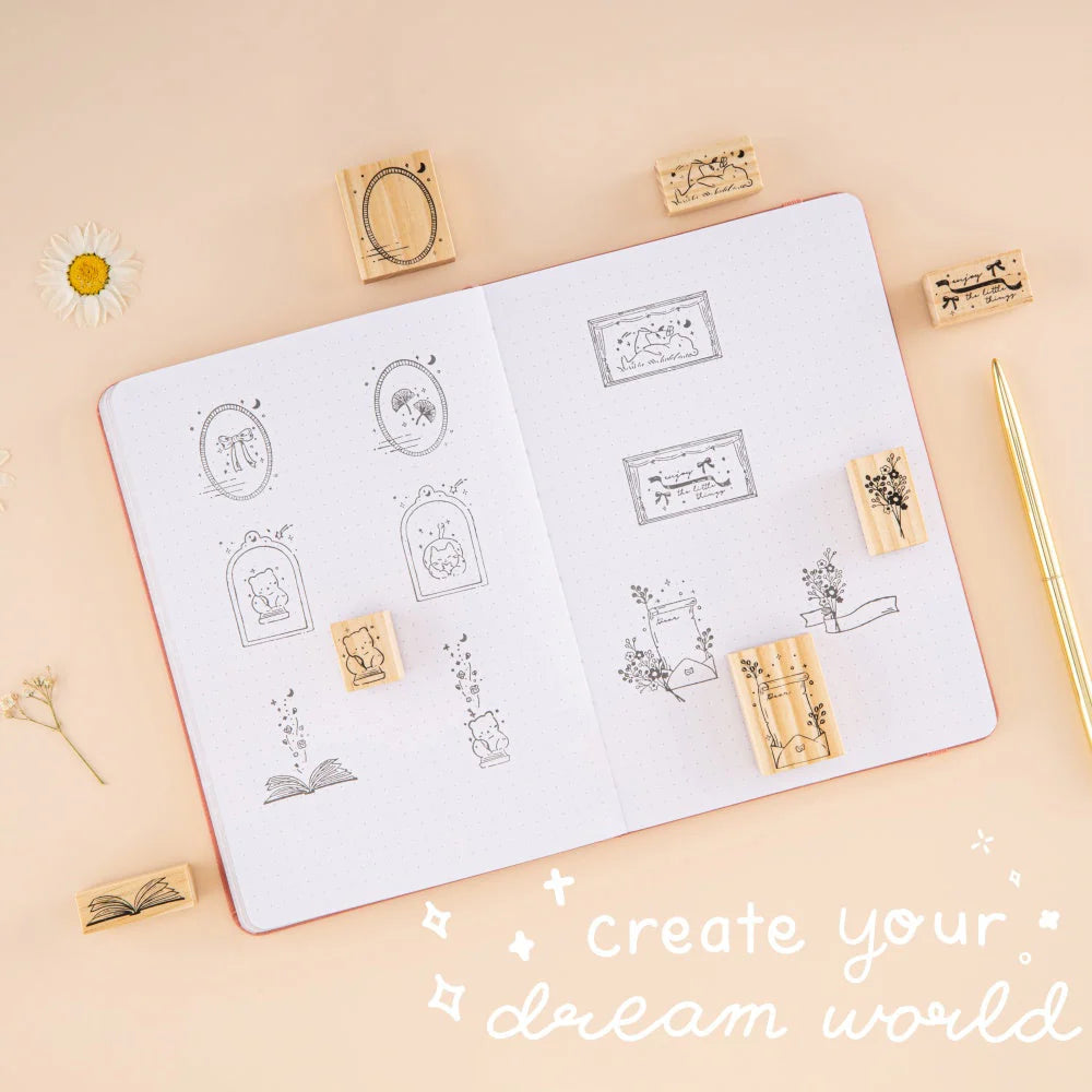 Tsuki ‘Cottage Friends’ Bullet Journal Stamp Set ☾