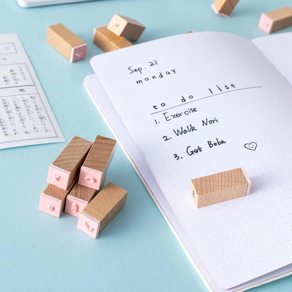 Tsuki Bullet Journal Alphabet Stamp Set ☾