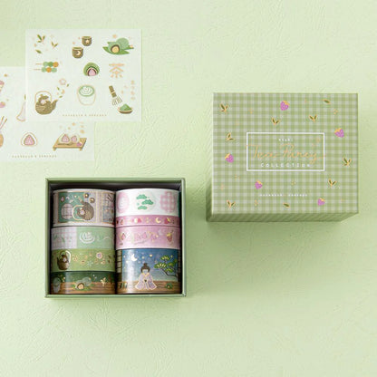 Tsuki ‘Matcha Ichigo’ Washi Tape Set ☾